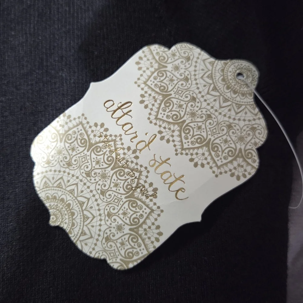 Altar’d State Black Tiered Cut Out SOFT Knit Mini Dress Womens Size Small NWT - Picture 4 of 7